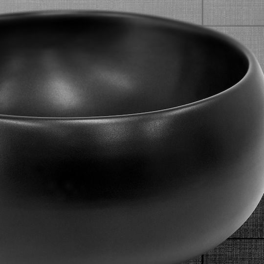 ML-Design Countertop Sink Ceramic 40x40x15.5cm Black