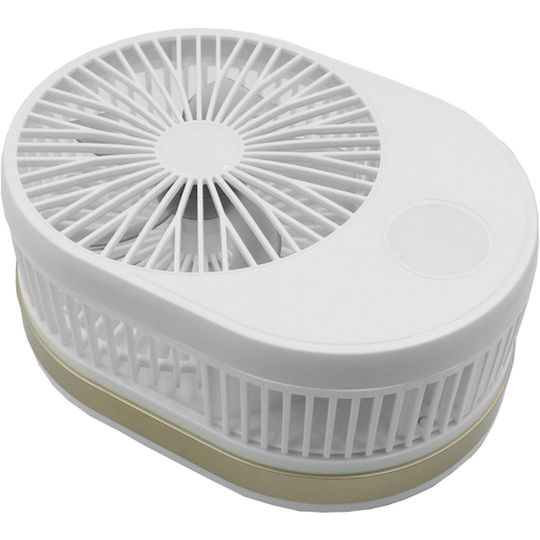 Factory USB Folding Fan with 2 Speeds White 42635490