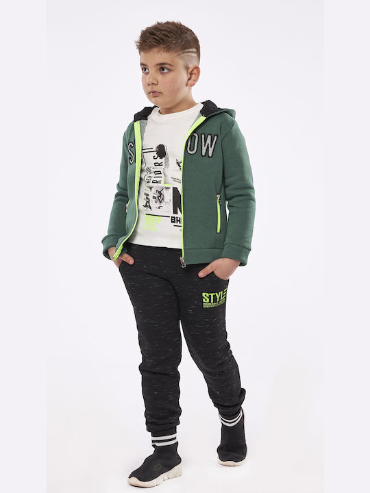 Hashtag Copilăresc Set de pantaloni de trening Verde 3buc