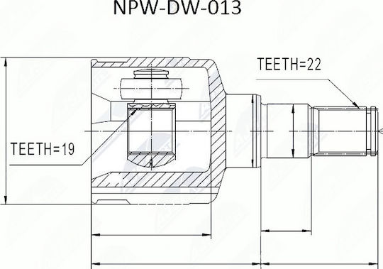 NTY Joint Kit for Daewoo Matiz 1998