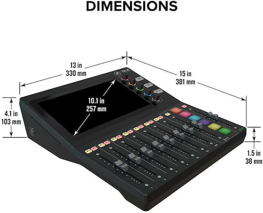 Mackie DLZ Creator Digitale Konsole 12 Kanäle / 4 XLR-Eingänge & Bluetooth