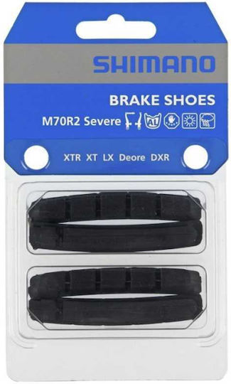 Shimano M70R2 Y8AA98212 Bicycle Brake Pads for V-Brakes Double Pair