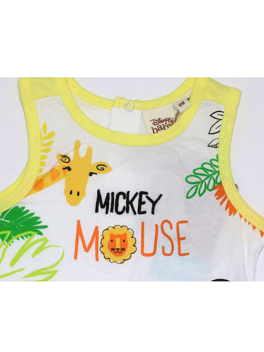 Kinderhemd Ärmellos Gelb Mickey