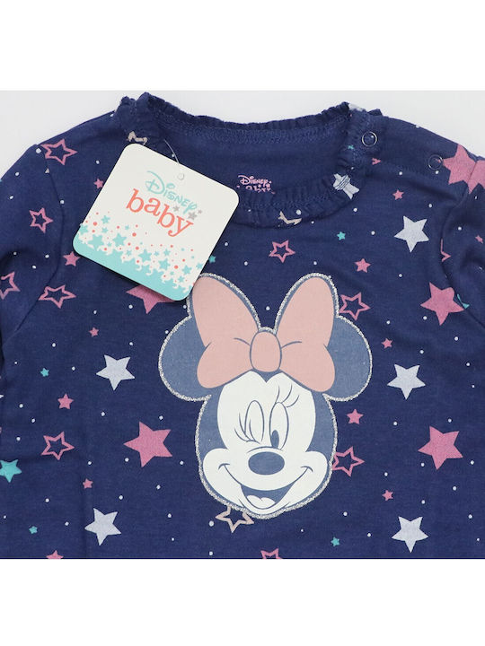 Disney Kids Blouse Long Sleeve Navy Blue