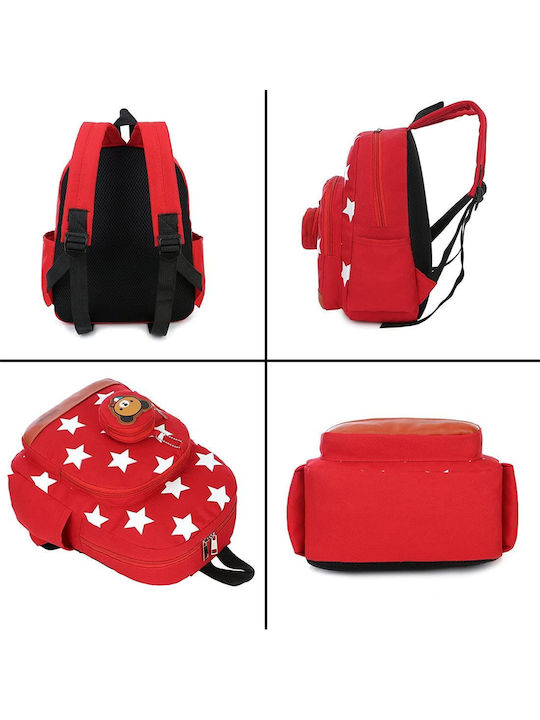 Bagtrotter Schulranzen Rucksack Kindergarten Rot mit Flaschenhalter