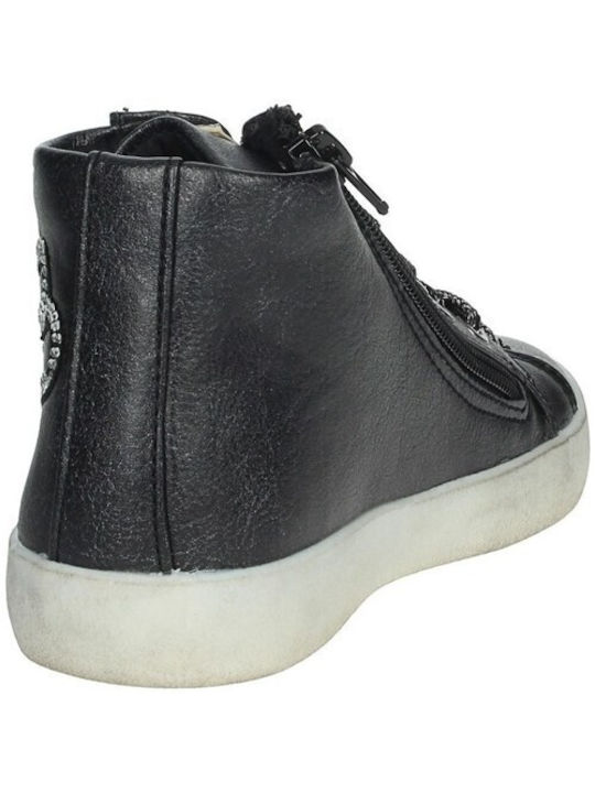 Παιδικά Sneakers High Μαύρα