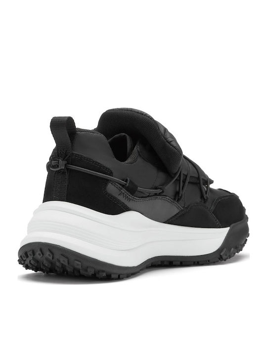 Juno Γυναικεία Chunky Sneakers Μαύρα