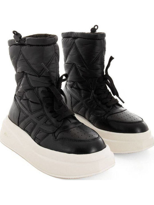 Ash Indigo Puffer Sneakers Μαύρα