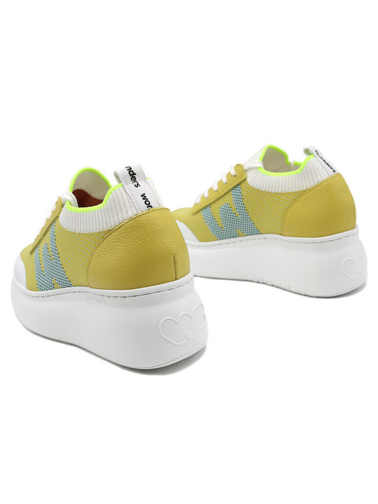 Wonders Damen Sneakers Gelb