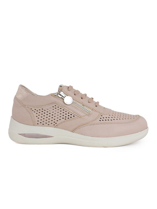 Stonefly Aurora 5 Nappa Laminated Sneakers Pink