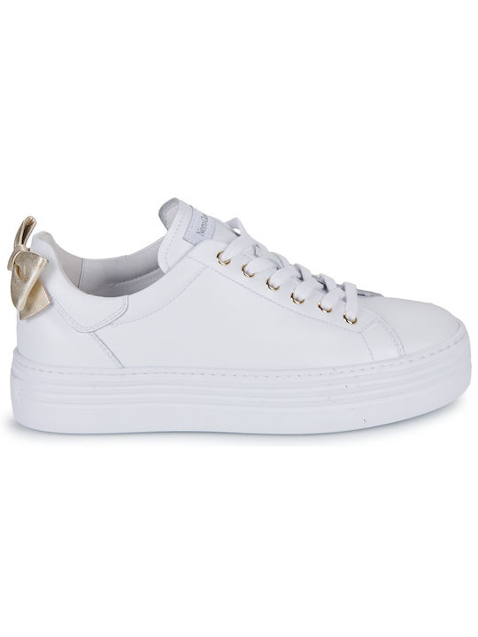Γυναικεία Flatforms Sneakers Λευκά