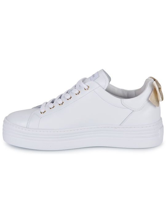 Γυναικεία Flatforms Sneakers Λευκά