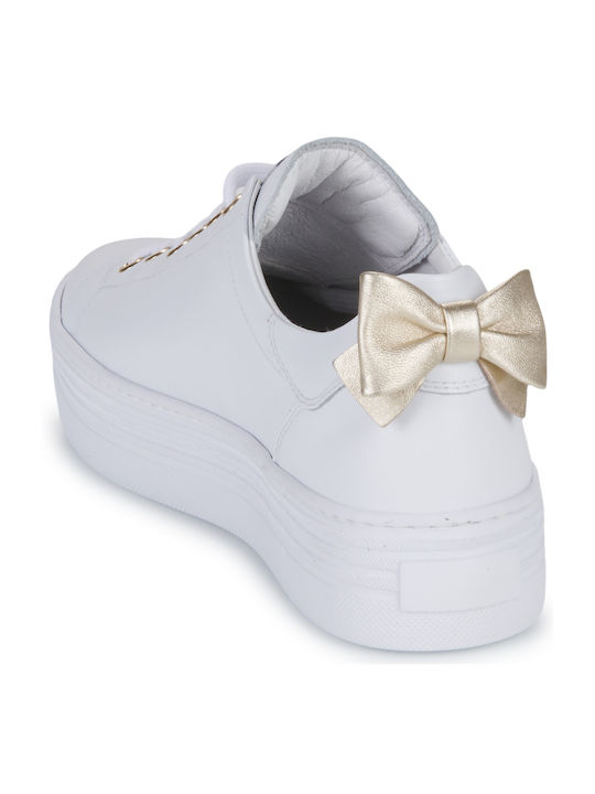 Γυναικεία Flatforms Sneakers Λευκά