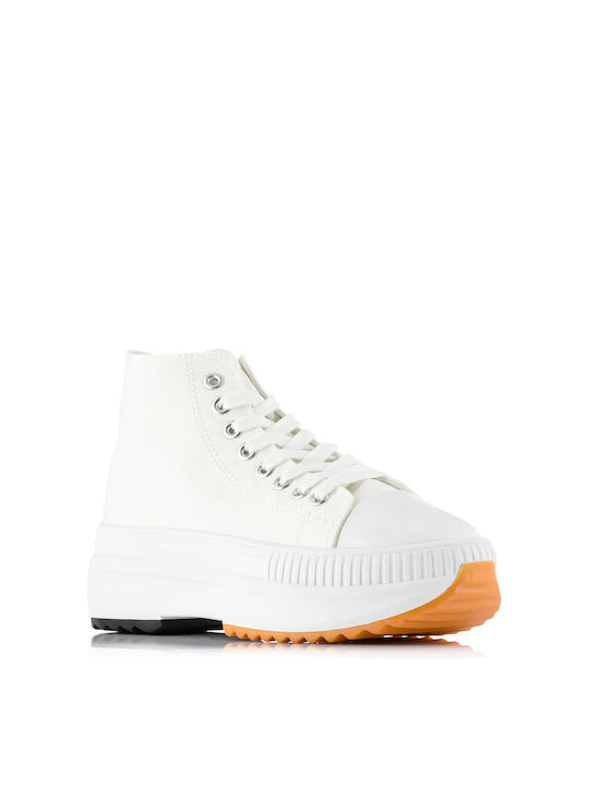 Plato Flatforms Boots White