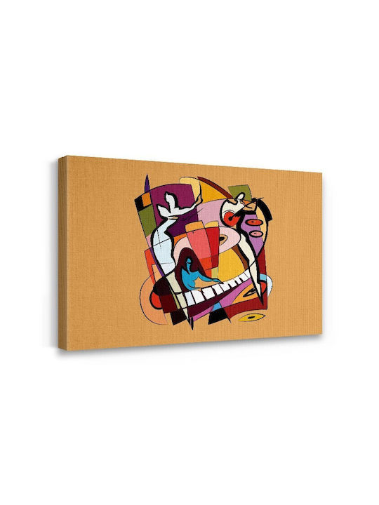 Walls Music Abstract Art Saint Frame on Canvas 100x70cm