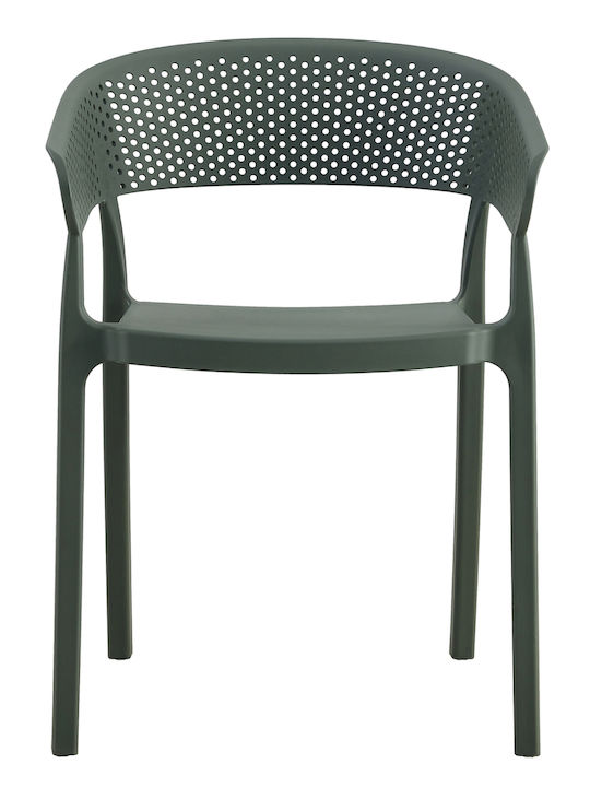 Gartenstuhl Polypropylen Perfo Grüne 53,5x50,5x73cm