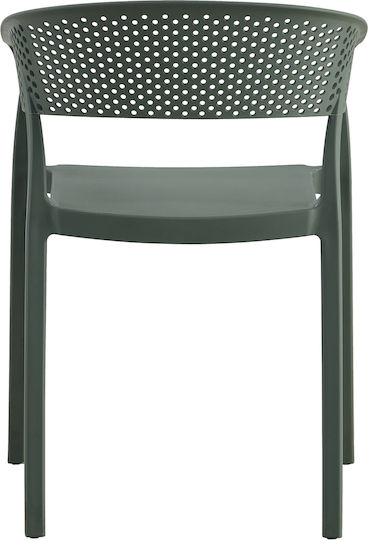 Scaun De Exterior Din Polipropilenă Perfoe Verde 53.5x50.5x73cm