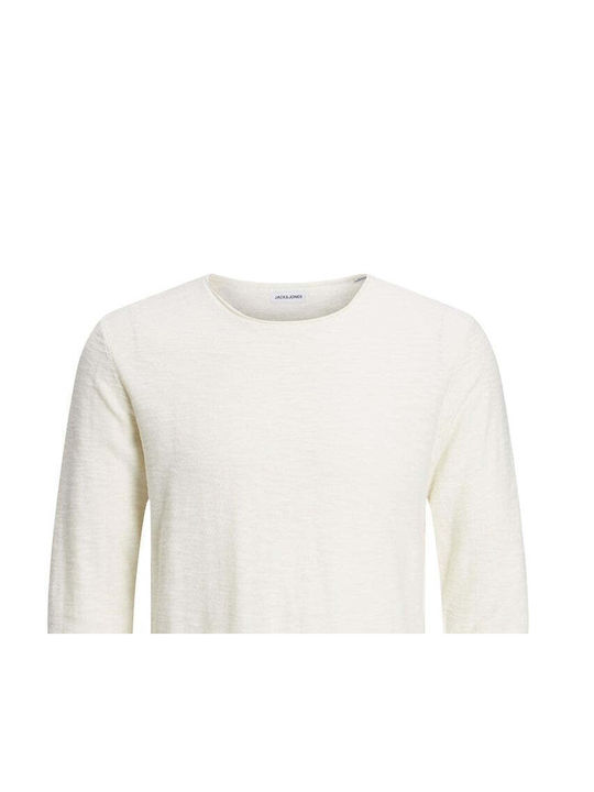 Jack & Jones Herren Langarm-Pullover Cloud Dancer