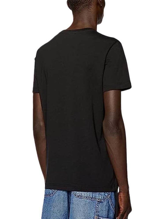 Diesel Herren T-Shirt Kurzarm Schwarz