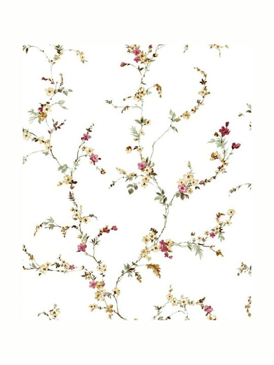 Wallpaper Blooming Garden Ecru/Bordeaux L1005xW53cm