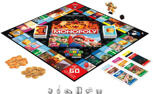 Board Game Monopoly - Super Mario Movie for 2-6 Players 8+ Years Old (EN) Hasbro
