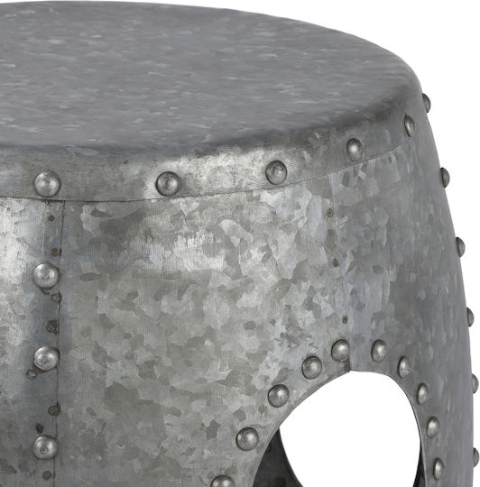 Rundes Beistelltisch Metall Silber M38xL38xH43cm Womo Design