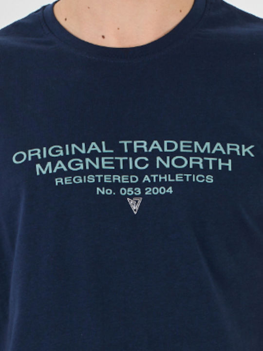 Magnetic North Herren T-Shirt Kurzarm Marineblau