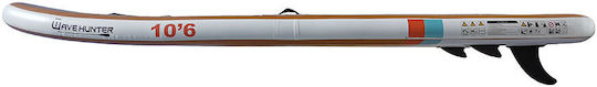 Seaflo Woodes Wave Hunter 10'6 Φουσκωτή Σανίδα SUP με Μήκος 3.2m Καφέ