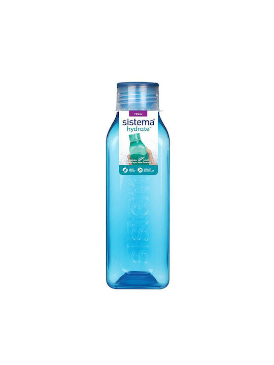 Sistema Square Wasserflasche Kunststoff 725ml Blau
