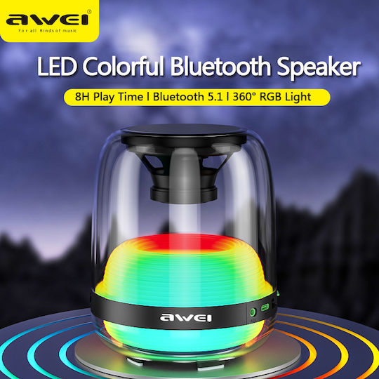 Awei Y386 Bluetooth високоговорител 7W с живот на батерията до 6 часа Черен