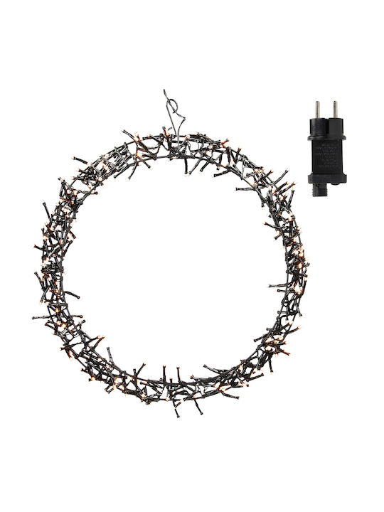 ECD Germany Christmas Lighted Decorative Wreath Electric Powered 38cm