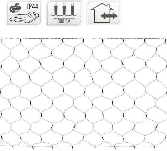 320 Светлини LED 3m. x 150бр Топъл бял тип Мрежа 1бр