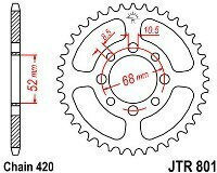 JT Sprockets Γρανάζι Πίσω 36 Δοντιών για Kawasaki JOY-R