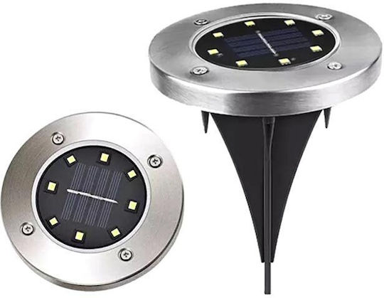 Set of 4 Stake Solar Lights with Natural White Light 4000K IP67 11.5cmx11.5cmx13cmcm