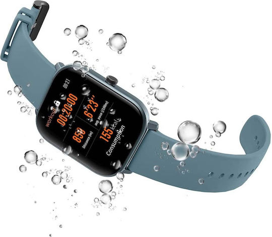 Amazfit GTS Aluminium 43mm Wasserdicht Smartwatch mit Pulsmesser (Blue)