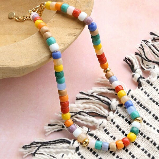 Glass Craft Beads White 10pcs
