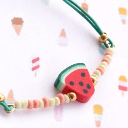 Clay Craft Beads Green 6pcs 10mm