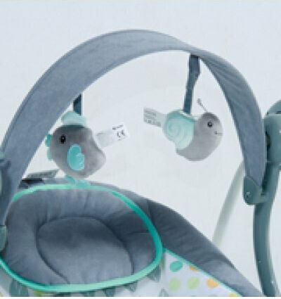 Lorelli Electric Baby Relax Swing Peach Beige Stars with Music Beige for Child up to 9kg
