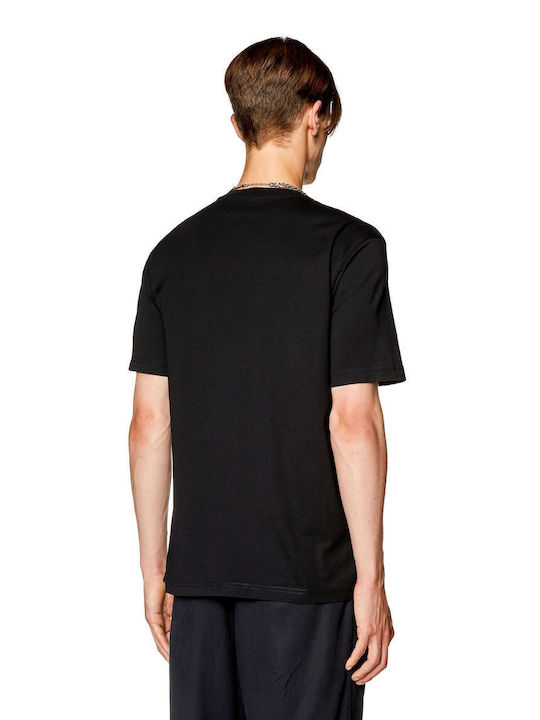 Diesel T-Just-L19 Men's Short Sleeve T-shirt Black