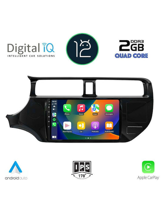 Digital IQ Car-Audiosystem für Kia Rio 2012-2015 (Bluetooth/USB/AUX/WiFi/GPS/Apple-Carplay) mit Touchscreen 9"