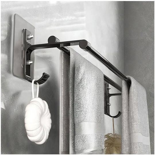 Schiene Badezimmer Doppel Wandmontage Schrauben Inox Schwarz