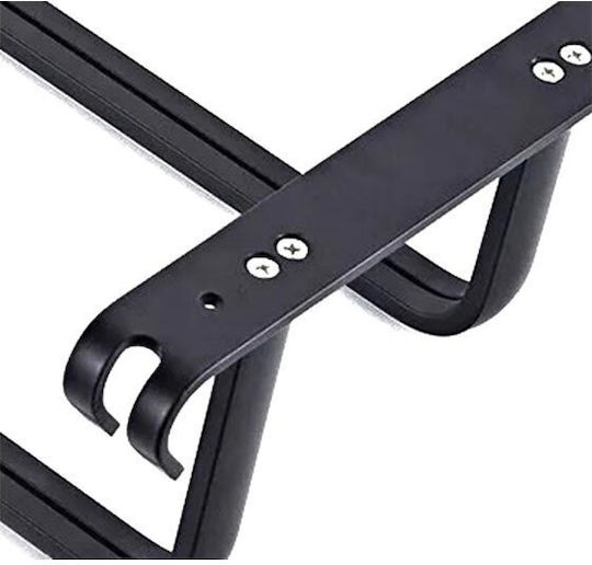 Ράγα Μπάνιου Διπλή Επιτοίχια με Βίδες ​60x60cm Inox Ασημί