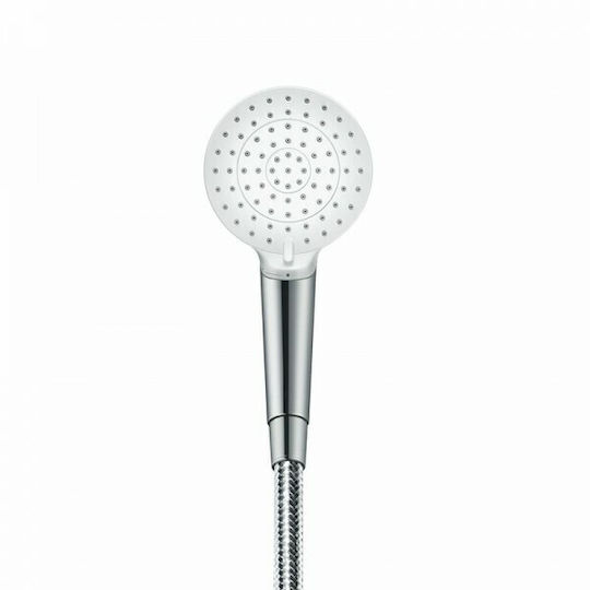 Hansgrohe Crometta Βέργα Ντουζ με Τηλέφωνο και Σπιράλ και Διακόπτη Παύσης Ροής