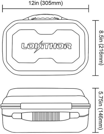 Lokithor Θήκη Μεταφοράς Εκκινητή Μπαταρίας Αυτοκινήτου Συμβατή με JA301 / JA302