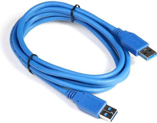 1.5m USB 3.0 Cable A-Male Blue (18143)