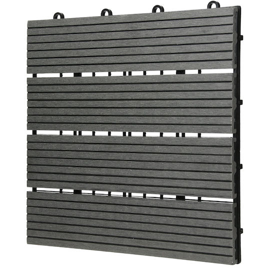 ECD Germany WPC Garden Decking Board 30x30cm
