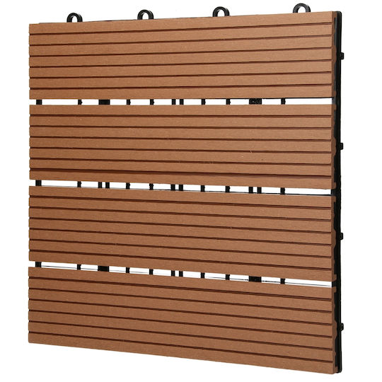 ECD Germany WPC Garden Decking Board 30x30cm