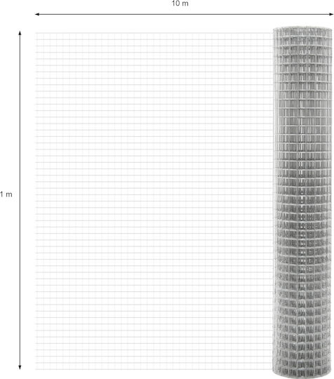 ECD Germany Galvanized Chicken Wire 1.05x10m
