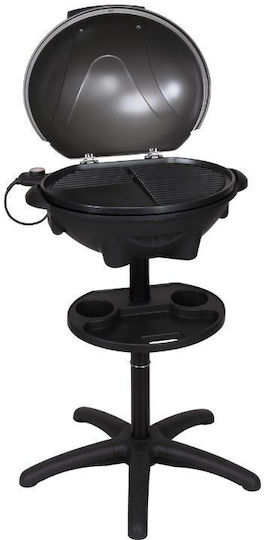 First Austria Fa53504 Electric Grill With Legs 2400W Grate Lid And Adjustable Thermostat 44x33.5cm
