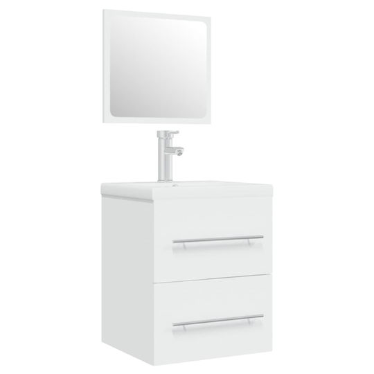 vidaXL Countertop with Sink L41xW38.5xH48cm White